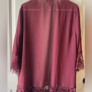 Burgundy Torrid Kimono